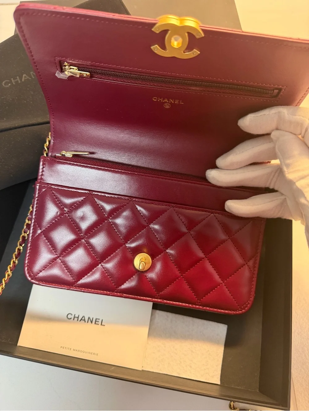 CHANEL classic lambskin